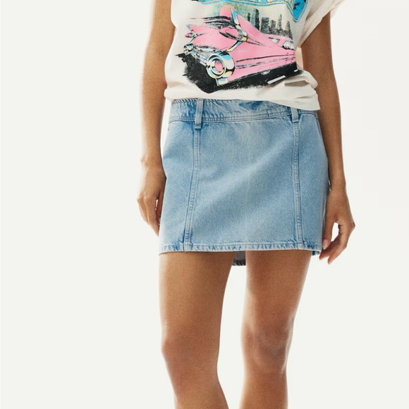H&M Sky Blue Denim Mini Skirt - Picture 6 of 6
